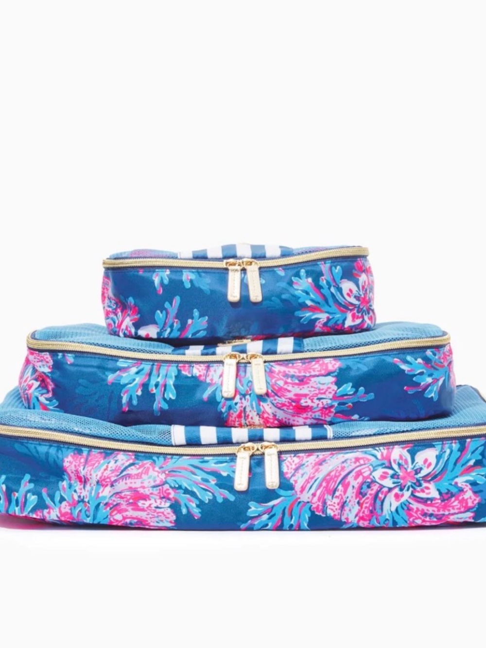 Lilly Pulitzer for the fans Zippered Packing Cubes Set